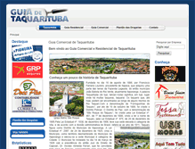 Tablet Screenshot of guiadetaquarituba.com.br